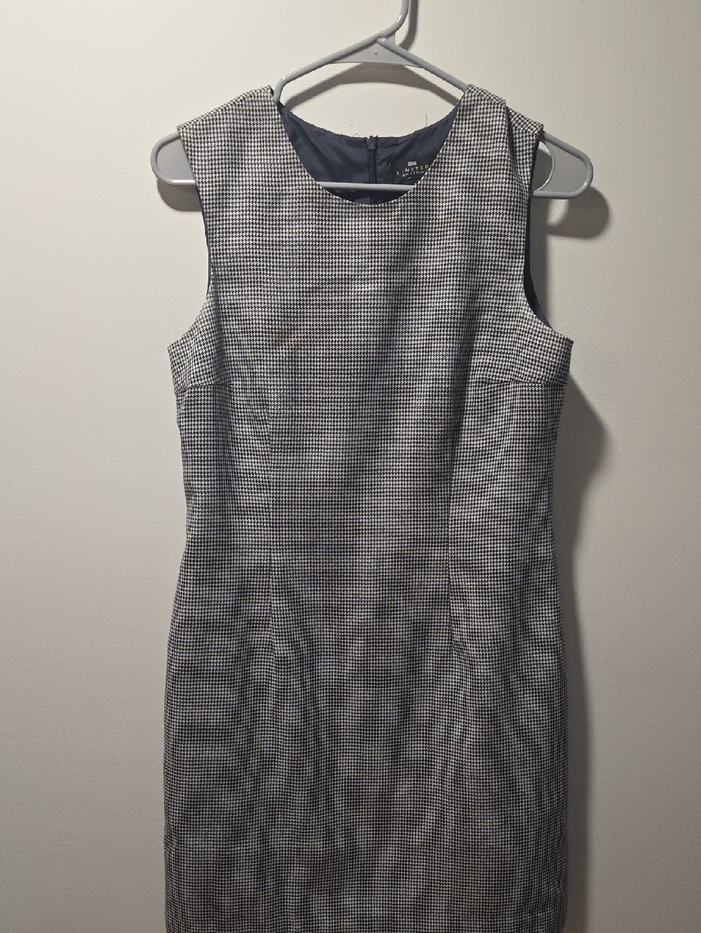 The Limited Black & White Houndstooth Sheath Dress